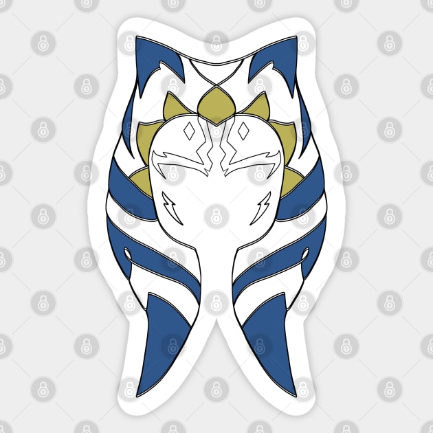 Ahsoka Tano 001 Sticker by ZkyySky